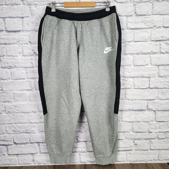 Nike Other - Nike Sportswear Men's XL Hybrid Joggers Sweatpants Gray & Black Elastic Waist
